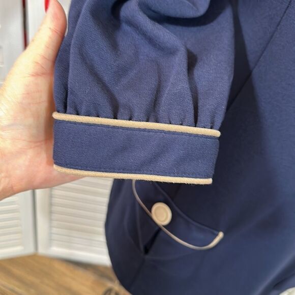 Next Navy Blue Dress Size10 (UK 14) Retro Style Shift - Picture 12 of 14